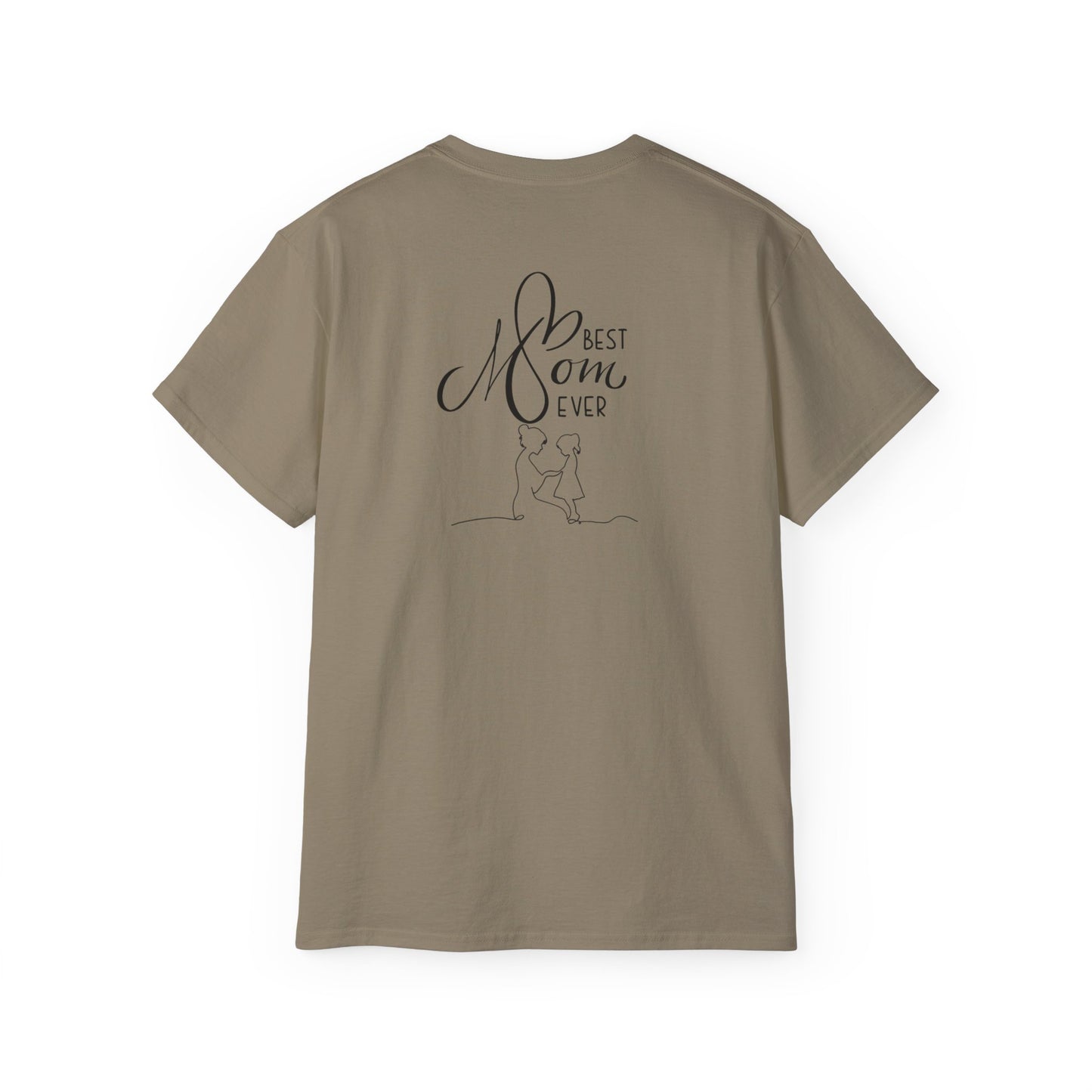Mama & Child Sketch T-Shirt — "Best Mom Ever" Mother's Day Tee