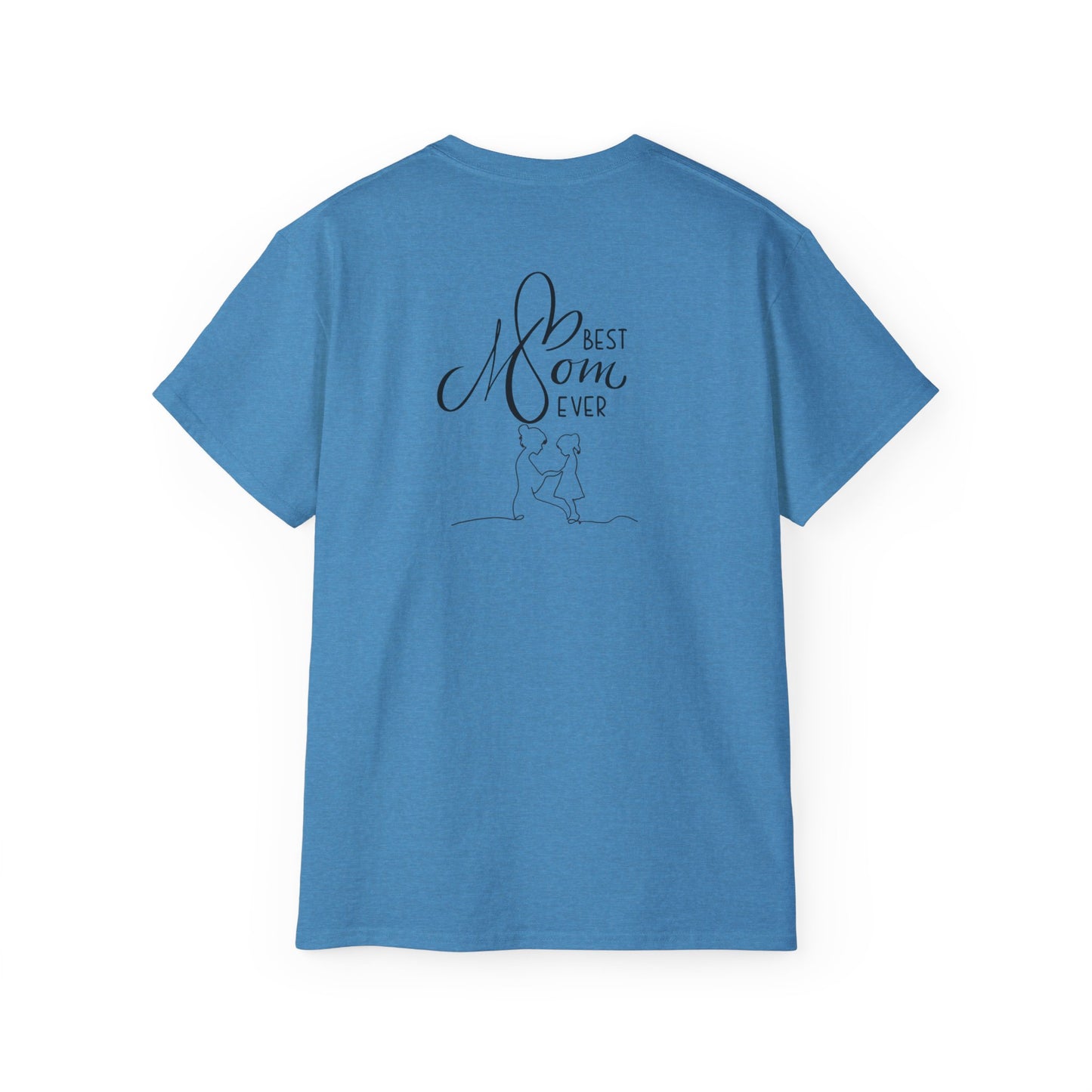Mama & Child Sketch T-Shirt — "Best Mom Ever" Mother's Day Tee
