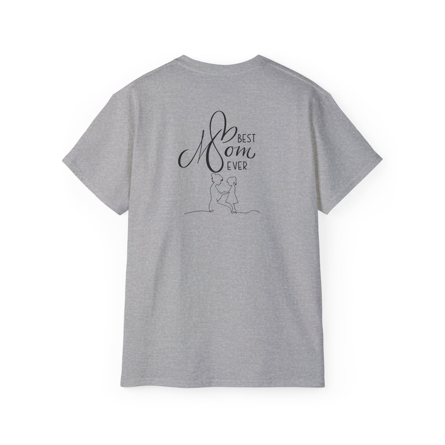 Mama & Child Sketch T-Shirt — "Best Mom Ever" Mother's Day Tee