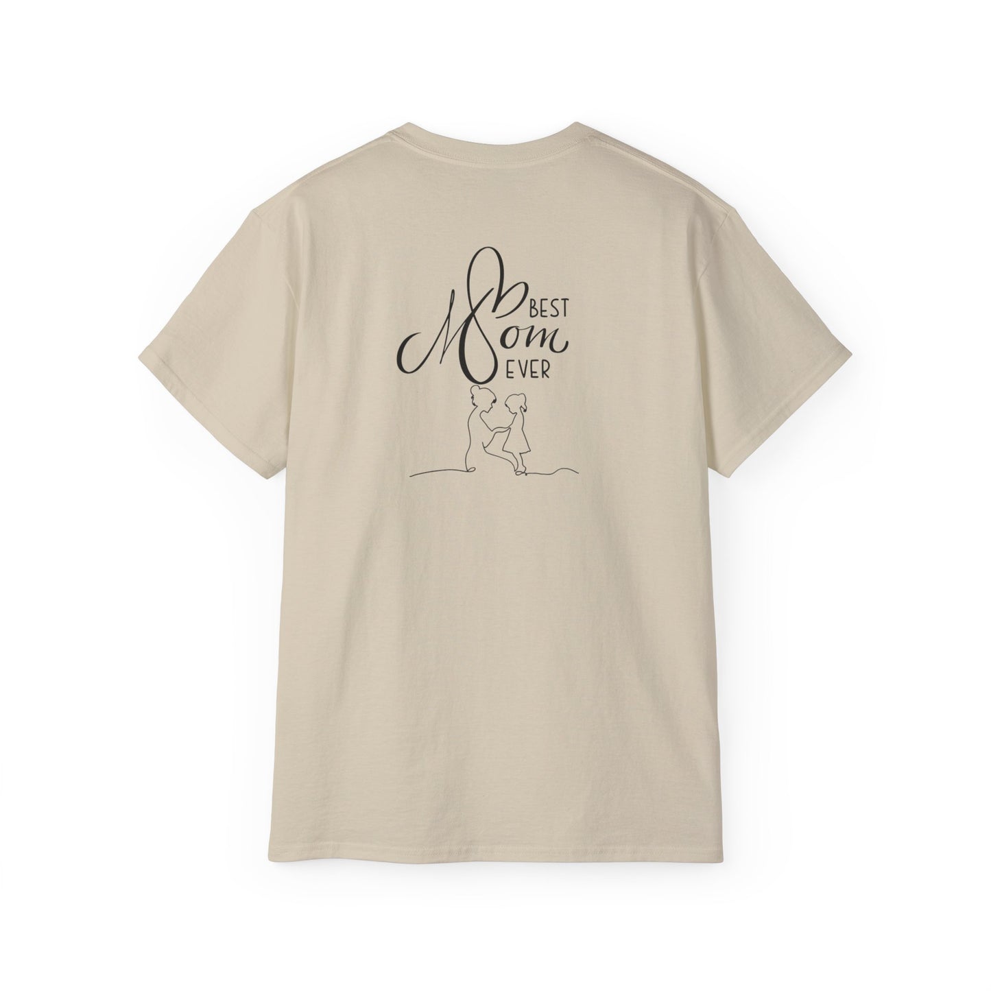 Mama & Child Sketch T-Shirt — "Best Mom Ever" Mother's Day Tee