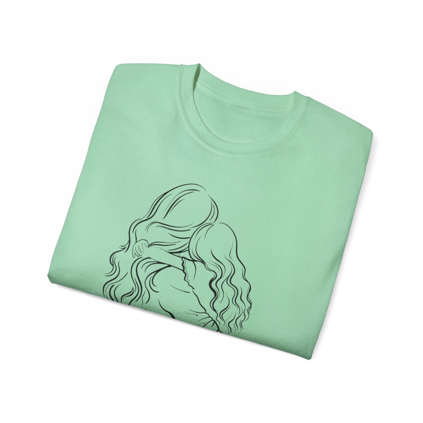 Mama & Child Sketch T-Shirt — "Best Mom Ever" Mother's Day Tee