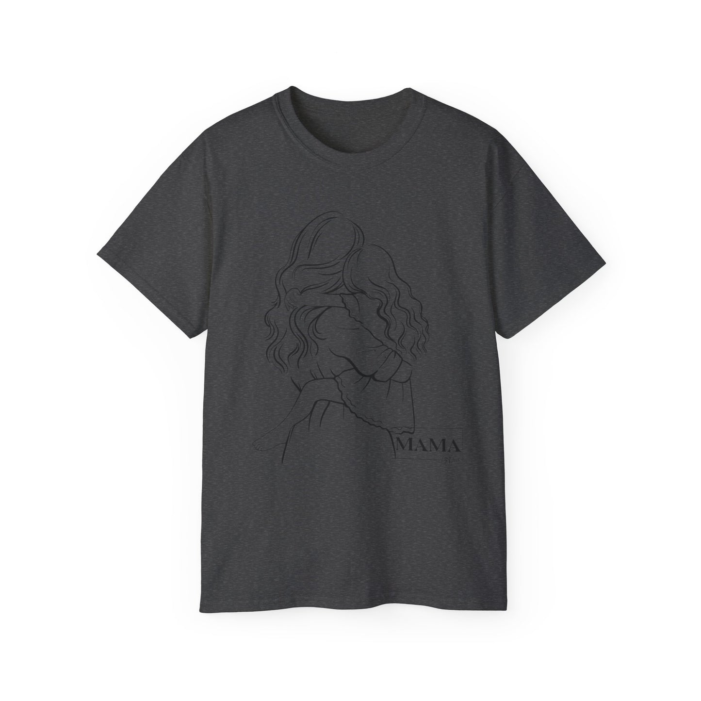 Mama & Child Sketch T-Shirt — "Best Mom Ever" Mother's Day Tee