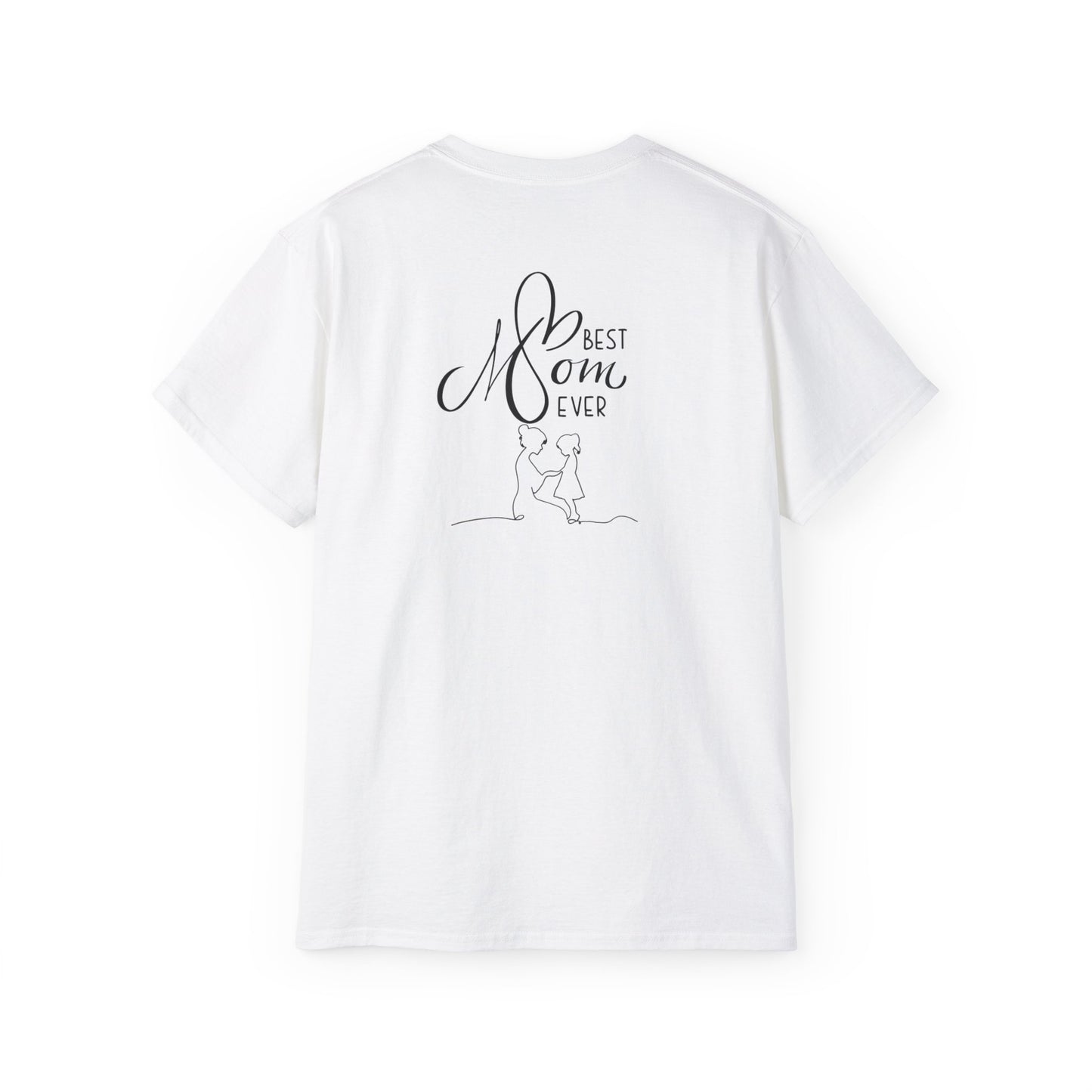 Mama & Child Sketch T-Shirt — "Best Mom Ever" Mother's Day Tee