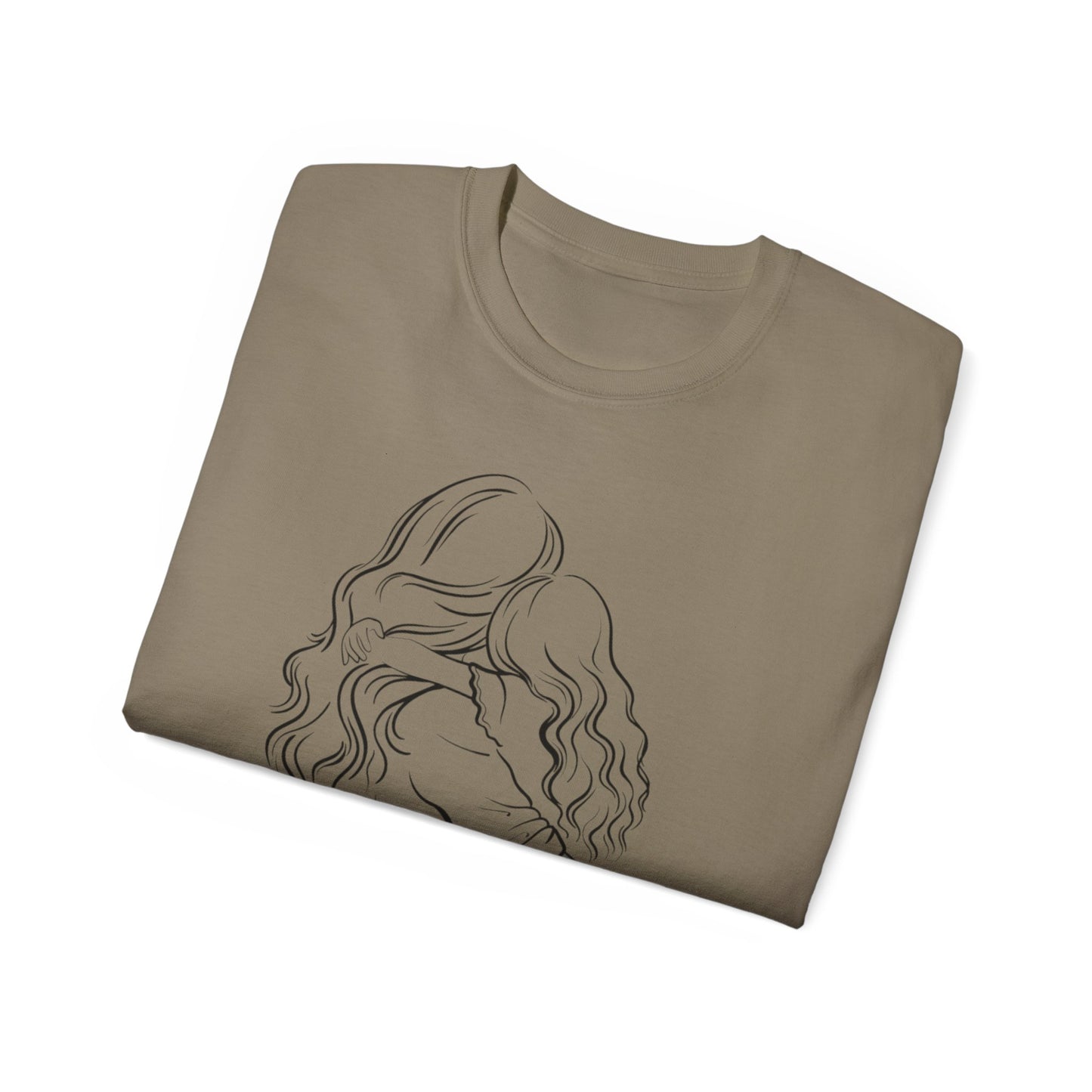 Mama & Child Sketch T-Shirt — "Best Mom Ever" Mother's Day Tee
