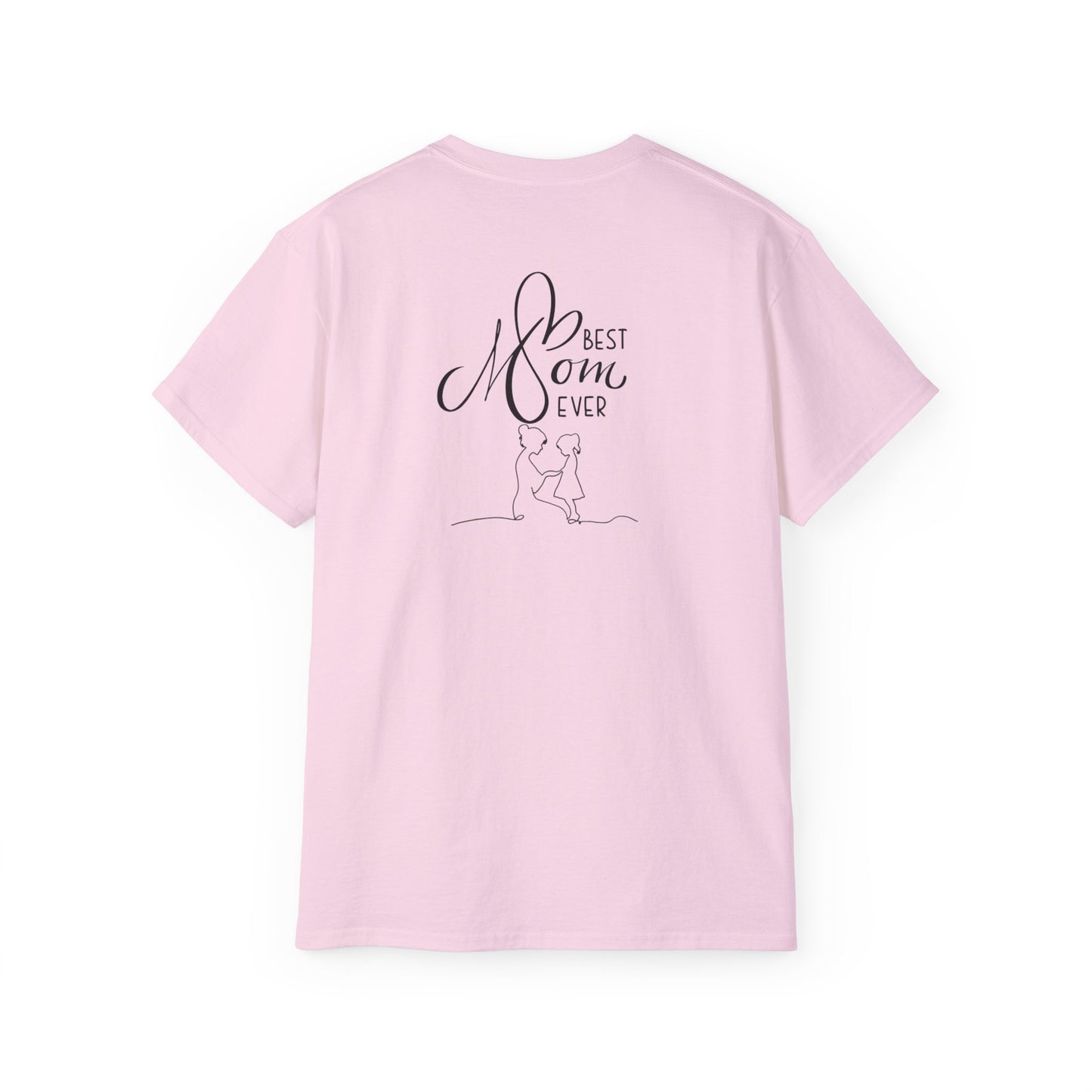 Mama & Child Sketch T-Shirt — "Best Mom Ever" Mother's Day Tee