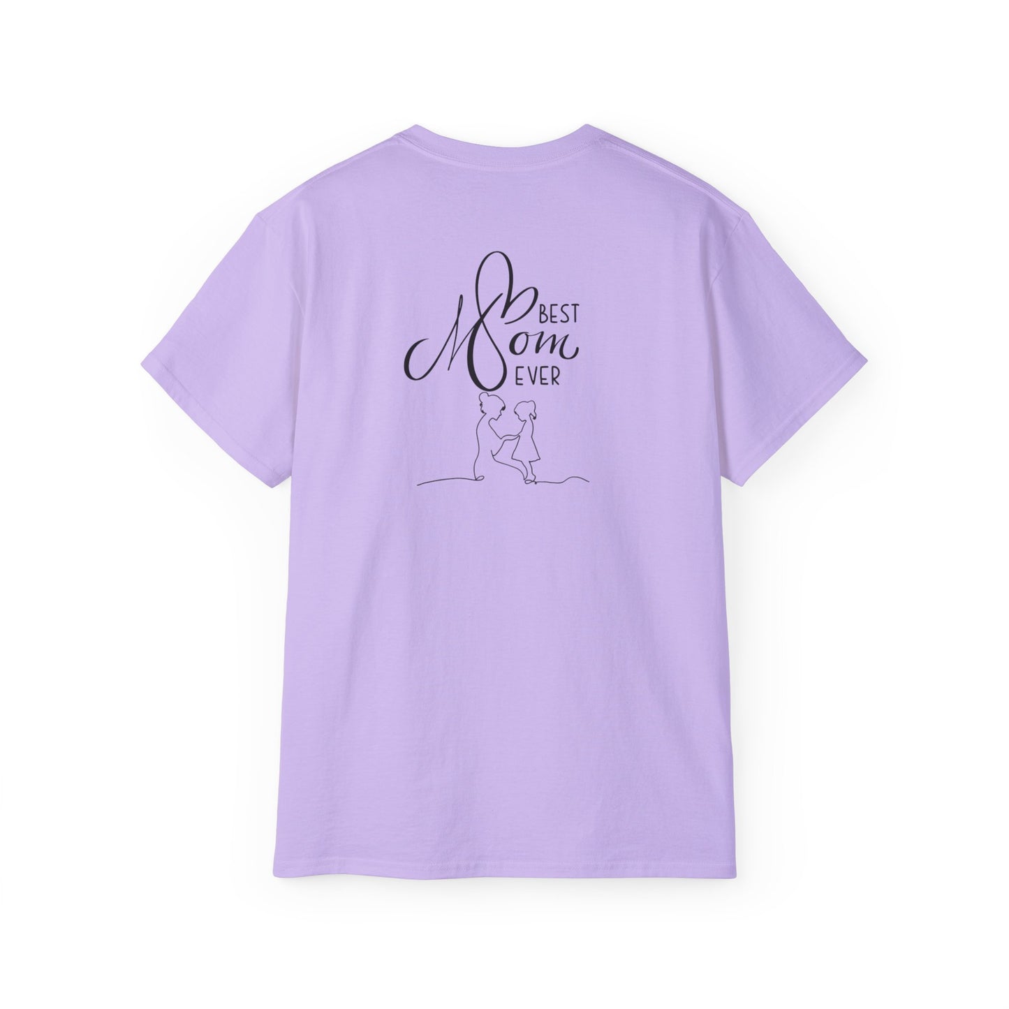 Mama & Child Sketch T-Shirt — "Best Mom Ever" Mother's Day Tee