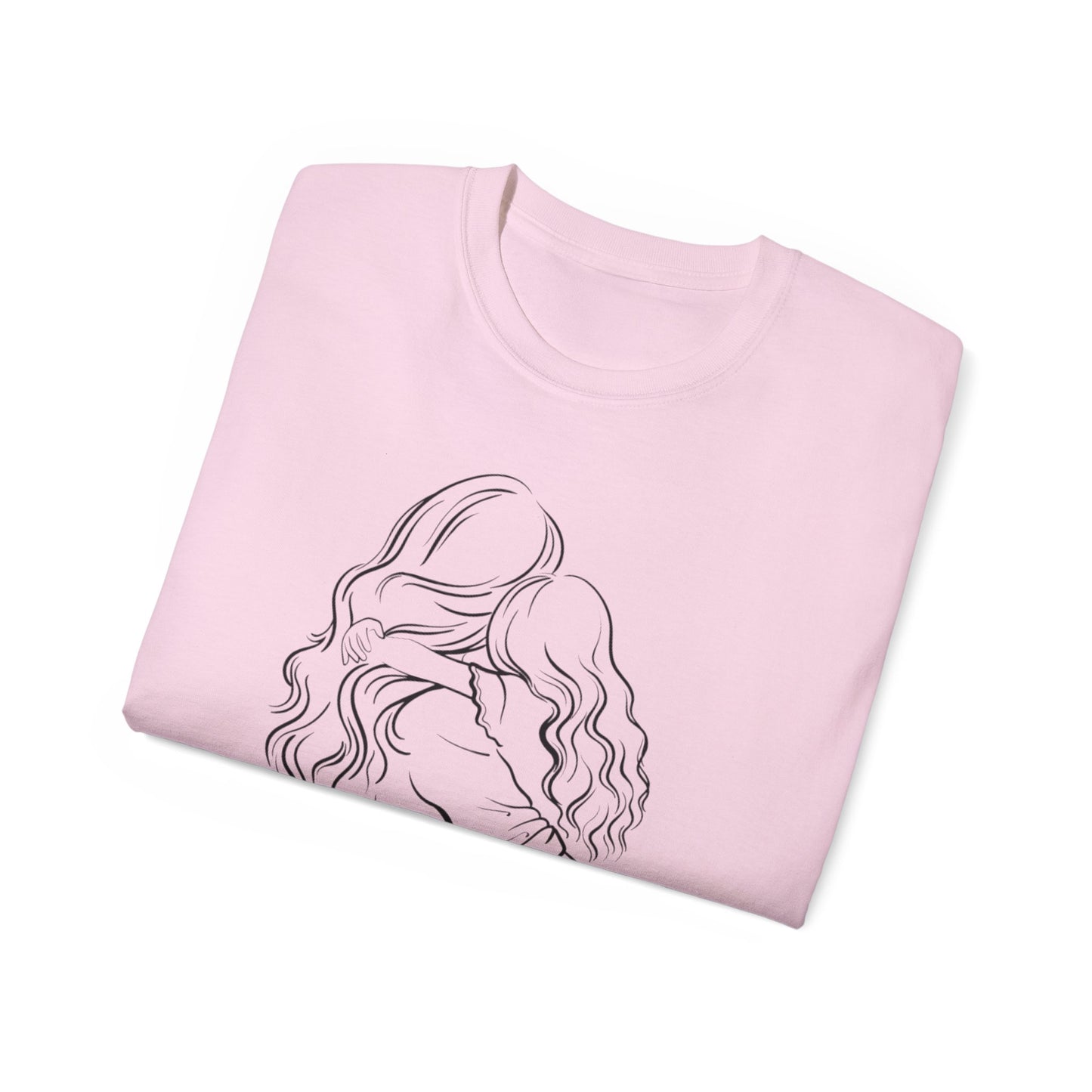 Mama & Child Sketch T-Shirt — "Best Mom Ever" Mother's Day Tee