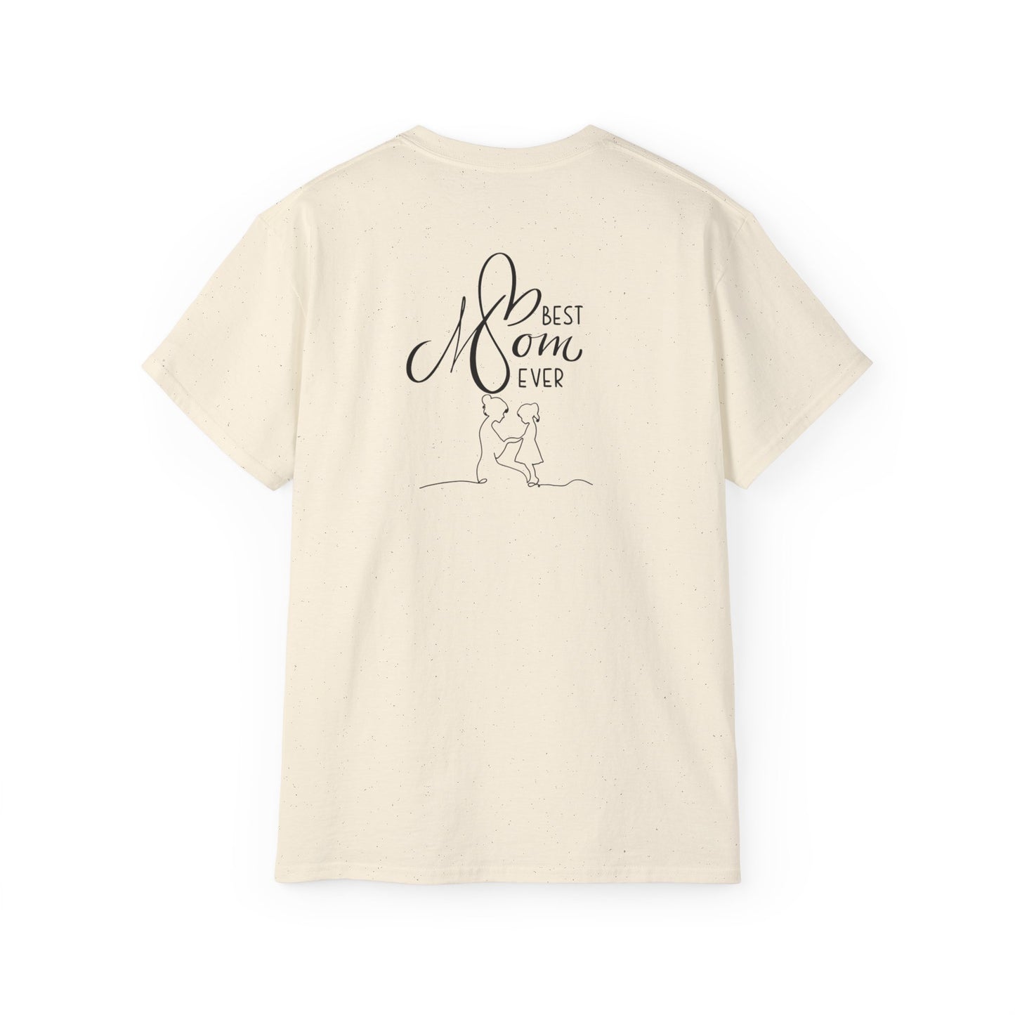 Mama & Child Sketch T-Shirt — "Best Mom Ever" Mother's Day Tee