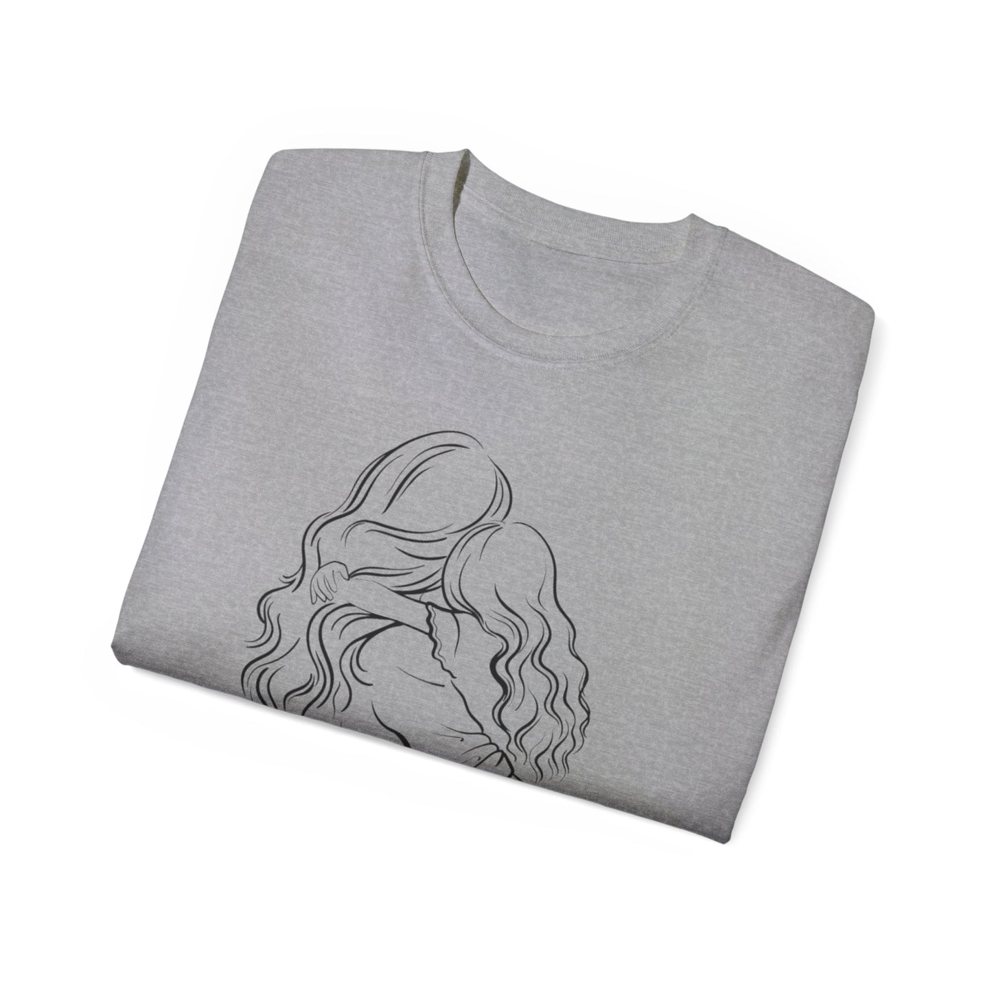 Mama & Child Sketch T-Shirt — "Best Mom Ever" Mother's Day Tee