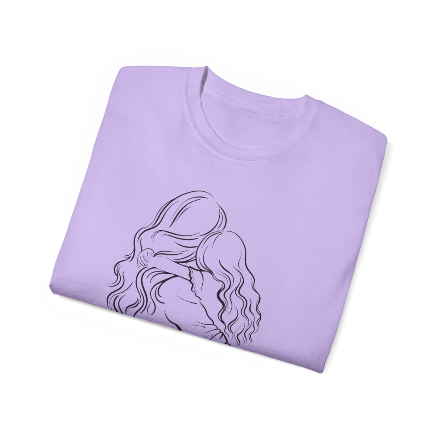 Mama & Child Sketch T-Shirt — "Best Mom Ever" Mother's Day Tee