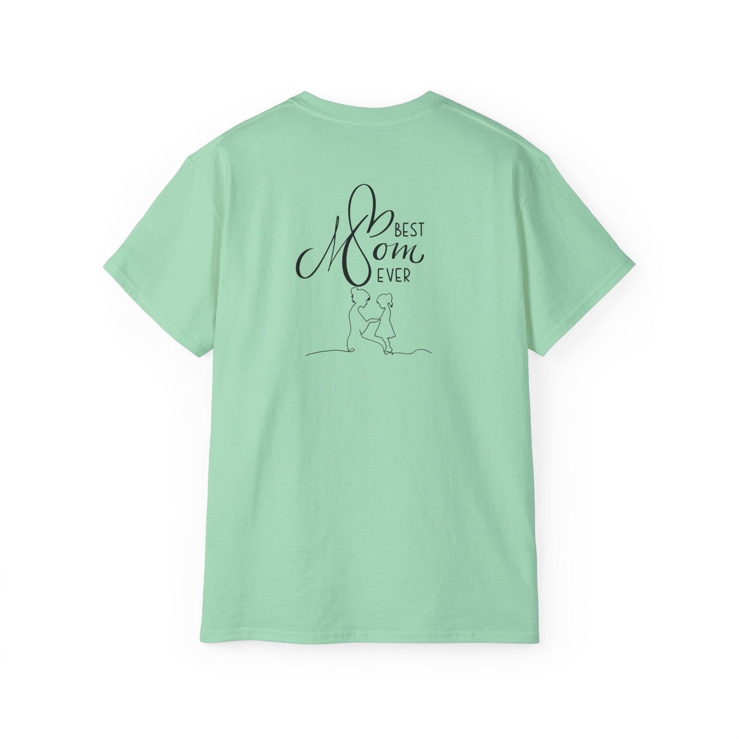 Mama & Child Sketch T-Shirt — "Best Mom Ever" Mother's Day Tee