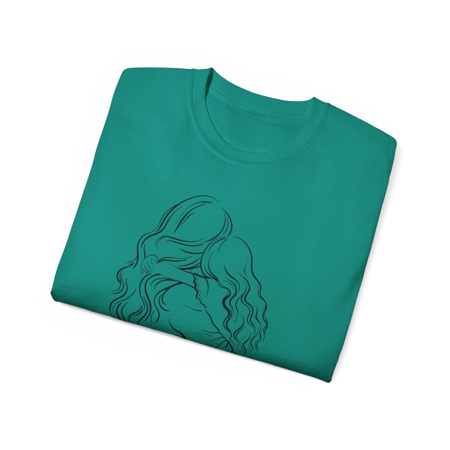 Mama & Child Sketch T-Shirt — "Best Mom Ever" Mother's Day Tee