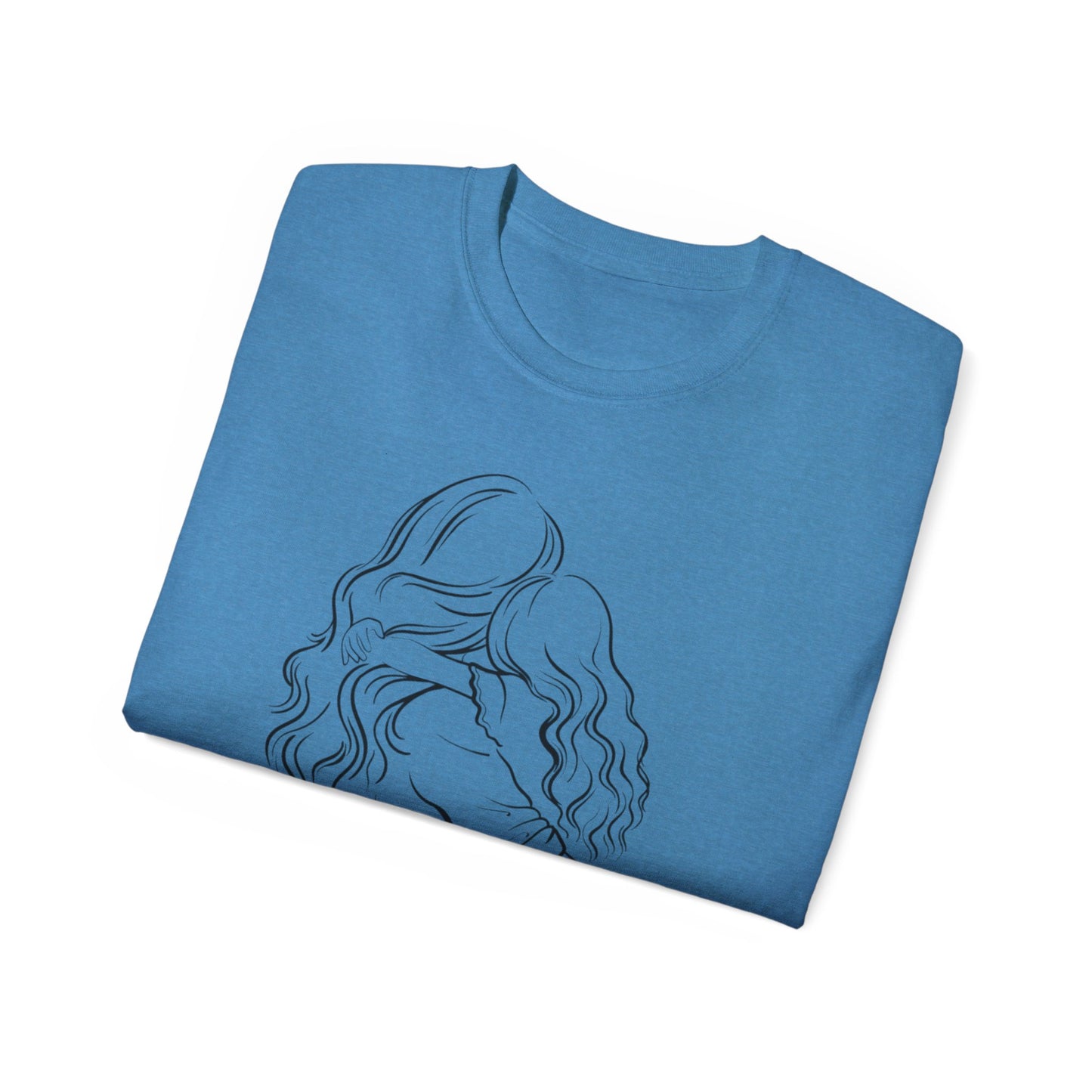 Mama & Child Sketch T-Shirt — "Best Mom Ever" Mother's Day Tee