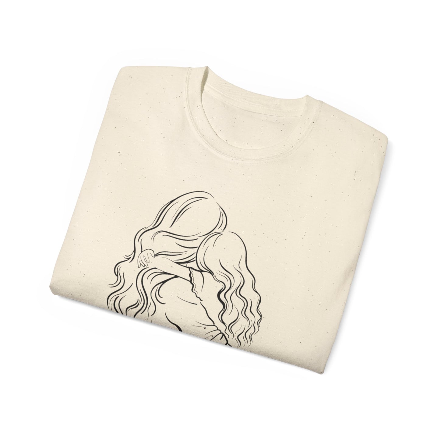 Mama & Child Sketch T-Shirt — "Best Mom Ever" Mother's Day Tee