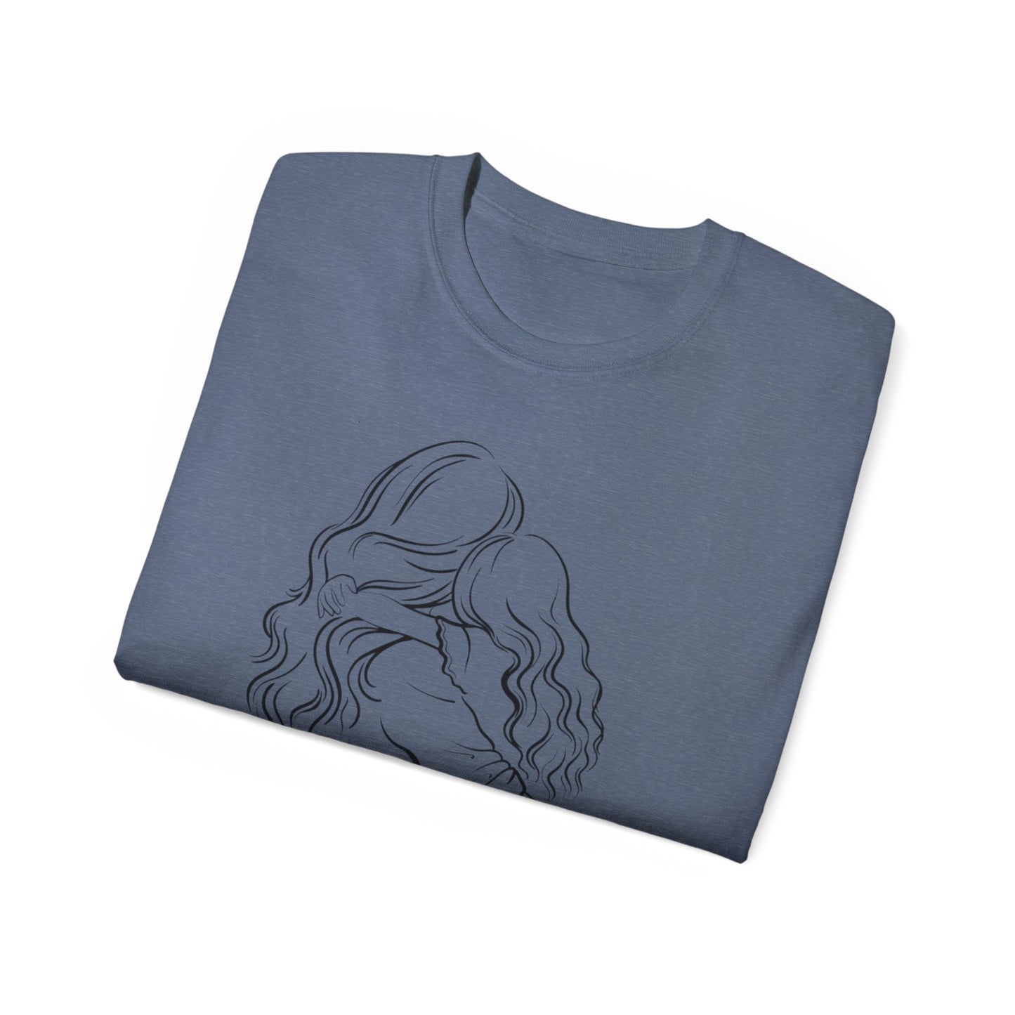 Mama & Child Sketch T-Shirt — "Best Mom Ever" Mother's Day Tee