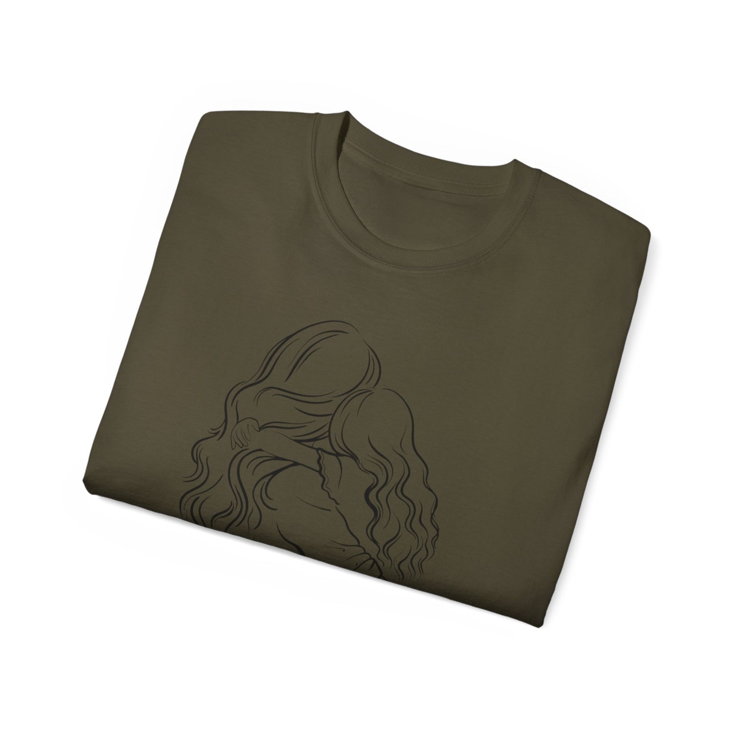 Mama & Child Sketch T-Shirt — "Best Mom Ever" Mother's Day Tee