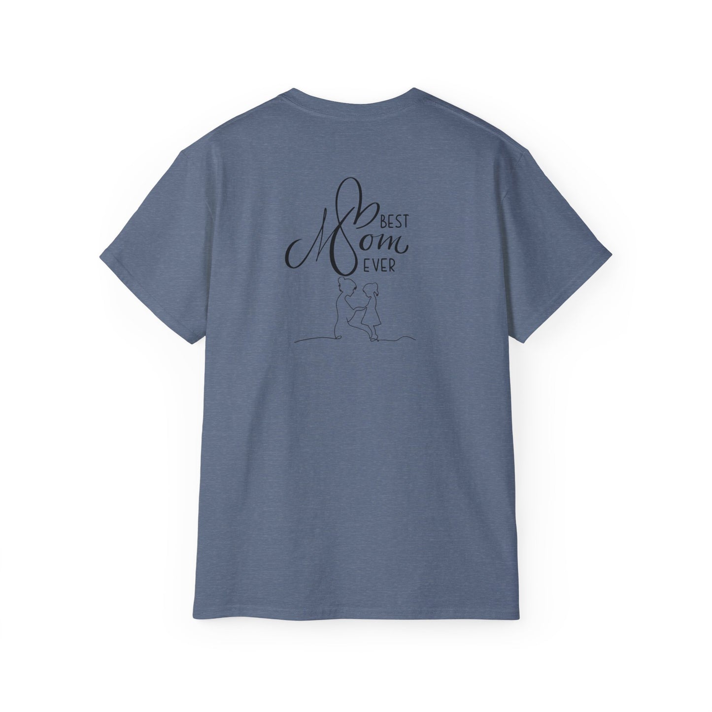 Mama & Child Sketch T-Shirt — "Best Mom Ever" Mother's Day Tee
