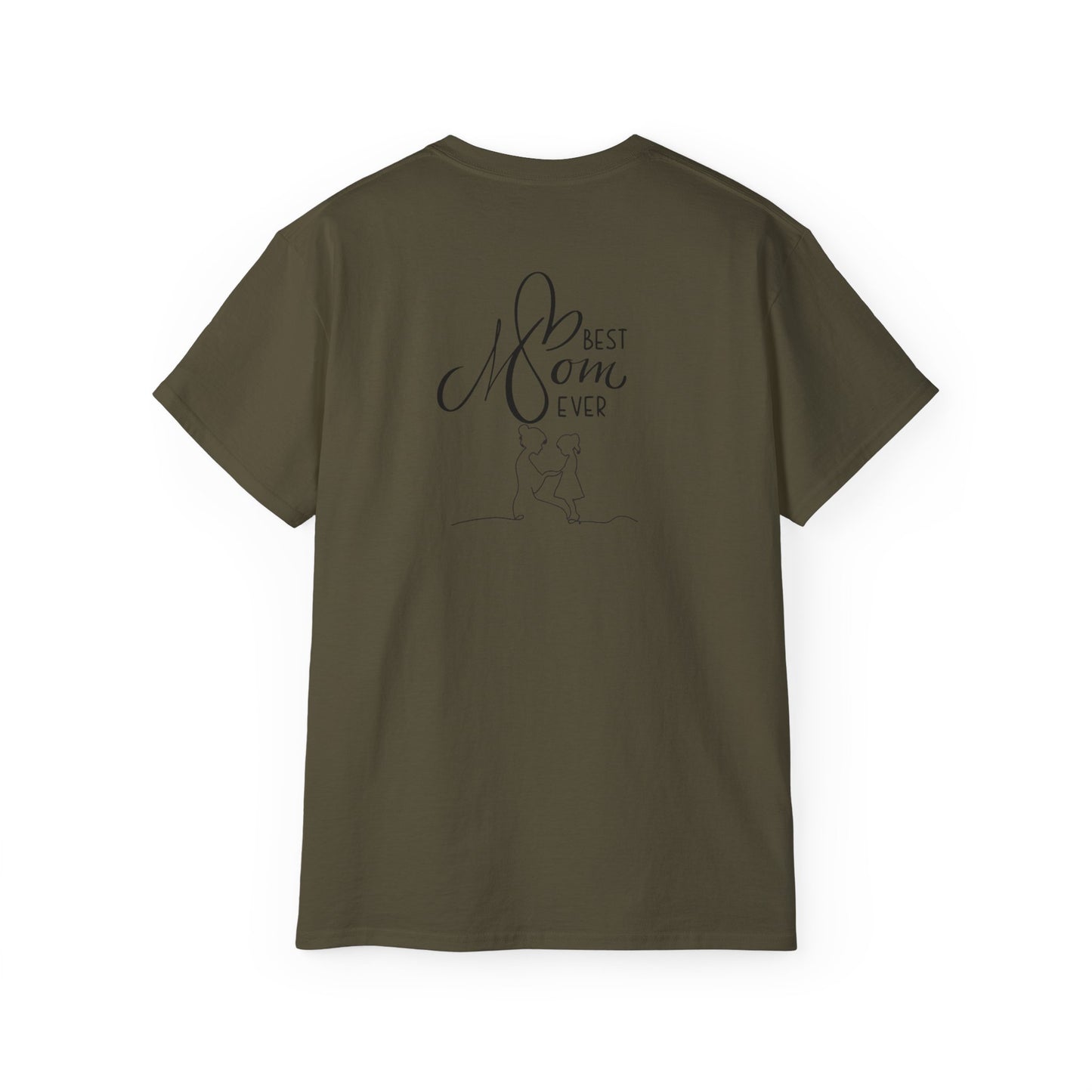 Mama & Child Sketch T-Shirt — "Best Mom Ever" Mother's Day Tee